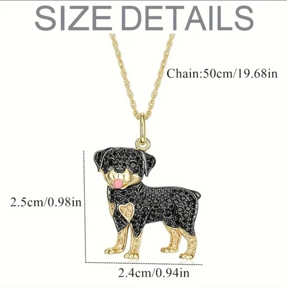 NEW! Cubic Zirconia Rottweiler Keychain/Bag 🎒👜 Charm & Pendant ~ 🎁 🐾 🐕 - Picture 6 of 16